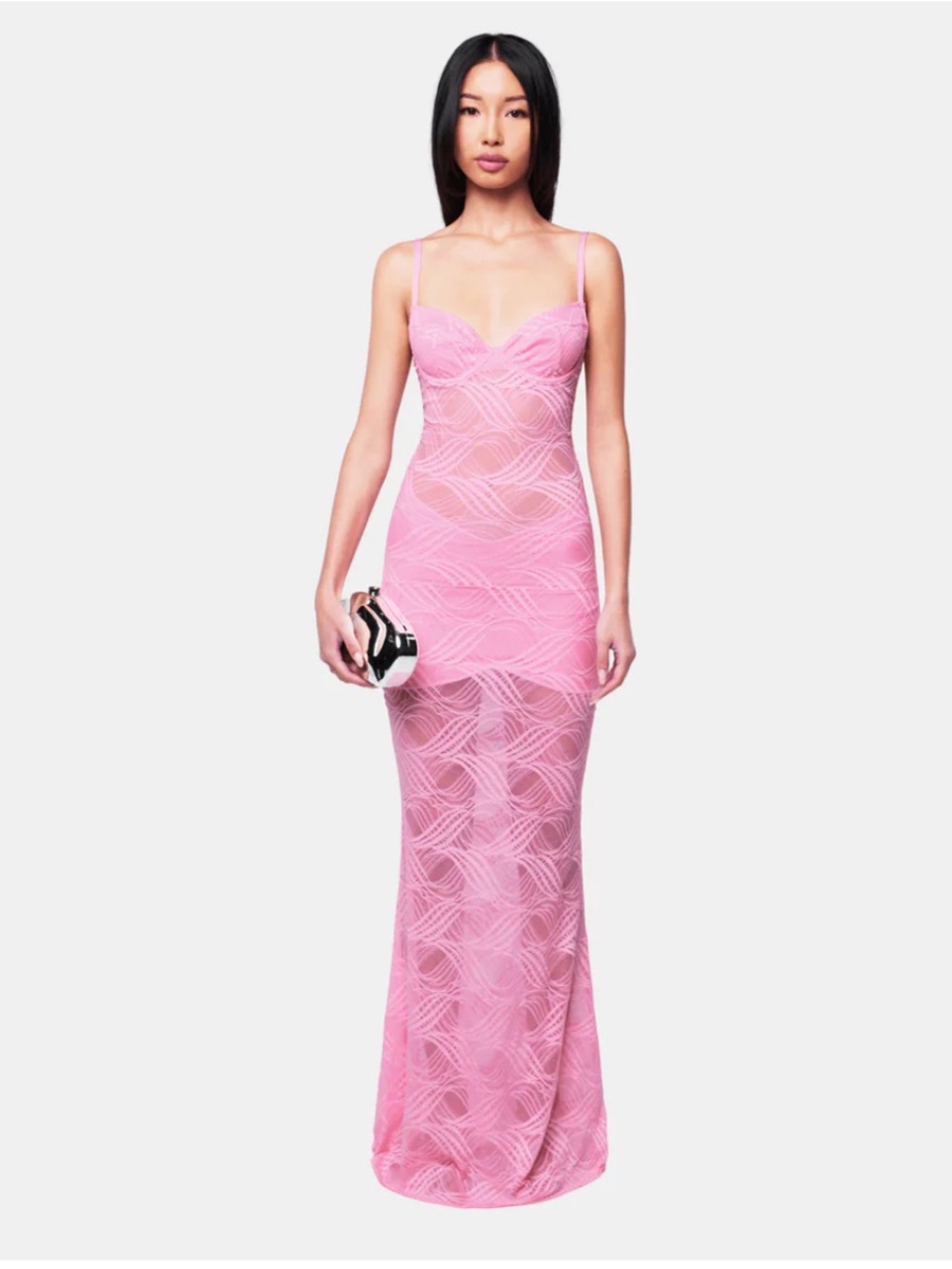 NWT Pink Flora Maxi dress OW collection